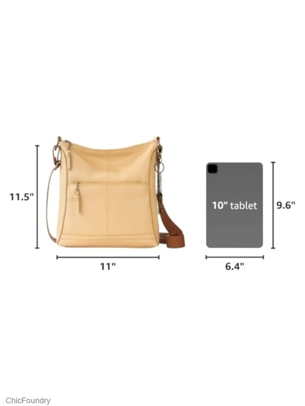 Leather Crossbody Bag with Zipper Pockets - Premium Handbag for Everyday Travel